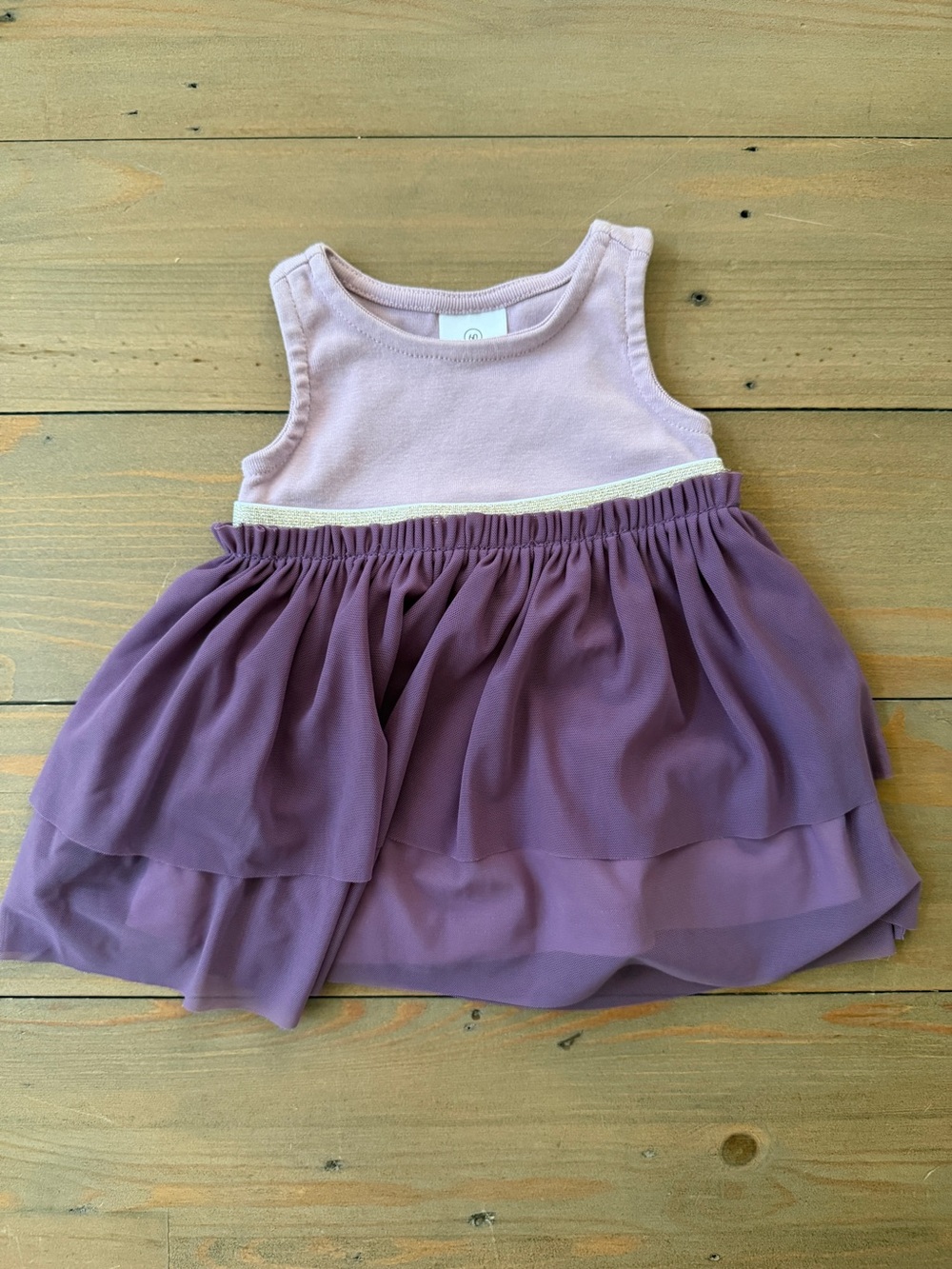 Hanna Andersson Lilac Baby Sparkle Ruffle Dress - 3-6 Months